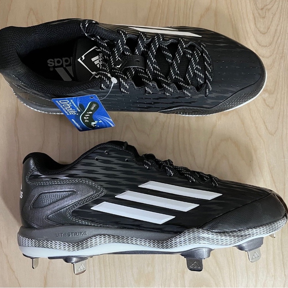 NWB Adidas Men's PowerAlley 3 Metal Baseball Cleats size 8.5